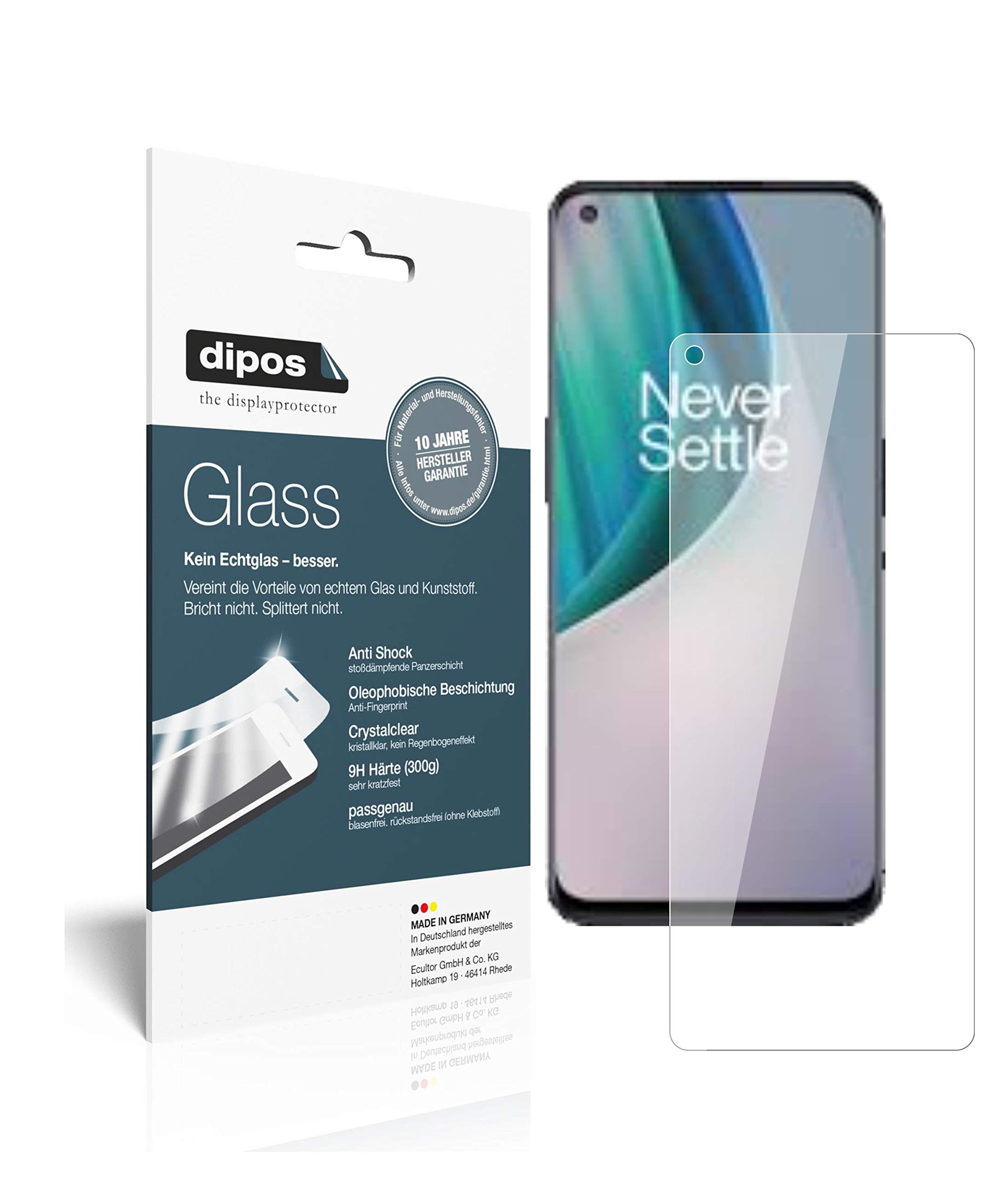 Dipos Pellicola Protettiva Crystalclear Per OnePlus Nord N10 5G, Taglio Laser, Made In Germany, 1 Pezzo - 3