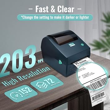 HotLabel Thermal Printer, Shipping Label Printer with 100 Labels