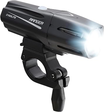 Cygolite Ranger 1,200 Lumen Bike Light 5 Night & 3 Daytime Modes Compact & Durable IP67 Waterproof Secured Hard Mount USB Rechargeable Headlight For Road, Mountain, Commuter Bicycles