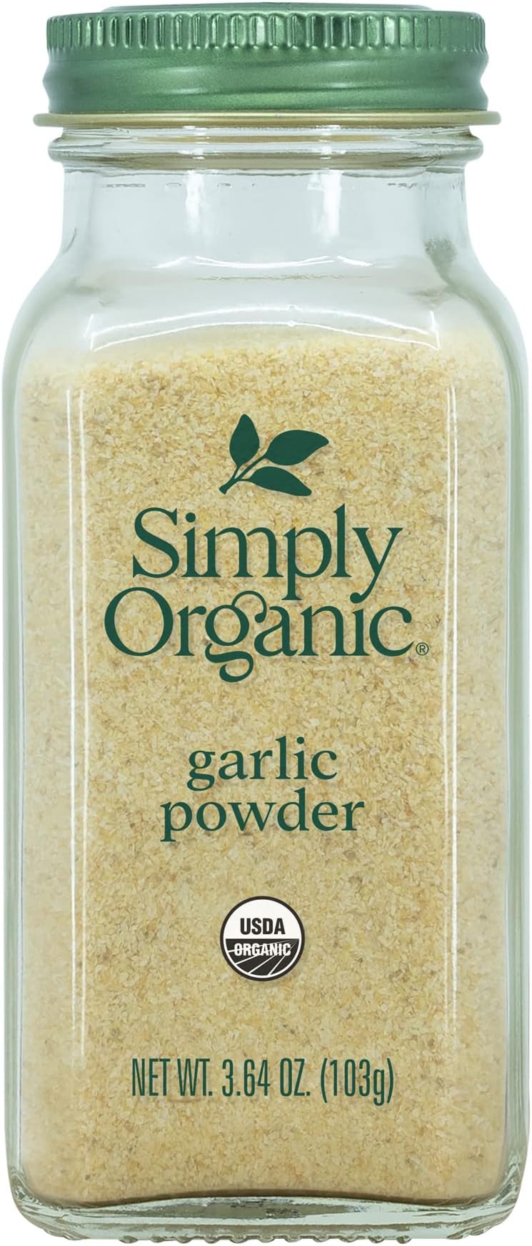 Simply Organic Certified Garlic Powder, 3.64oz Container