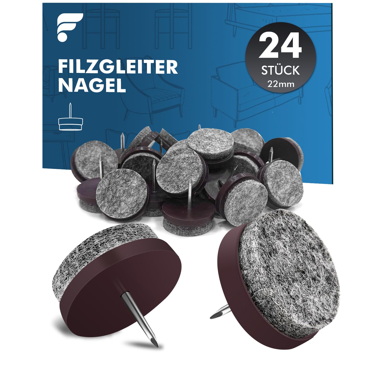 shinfly Filzgleiter für Stühle