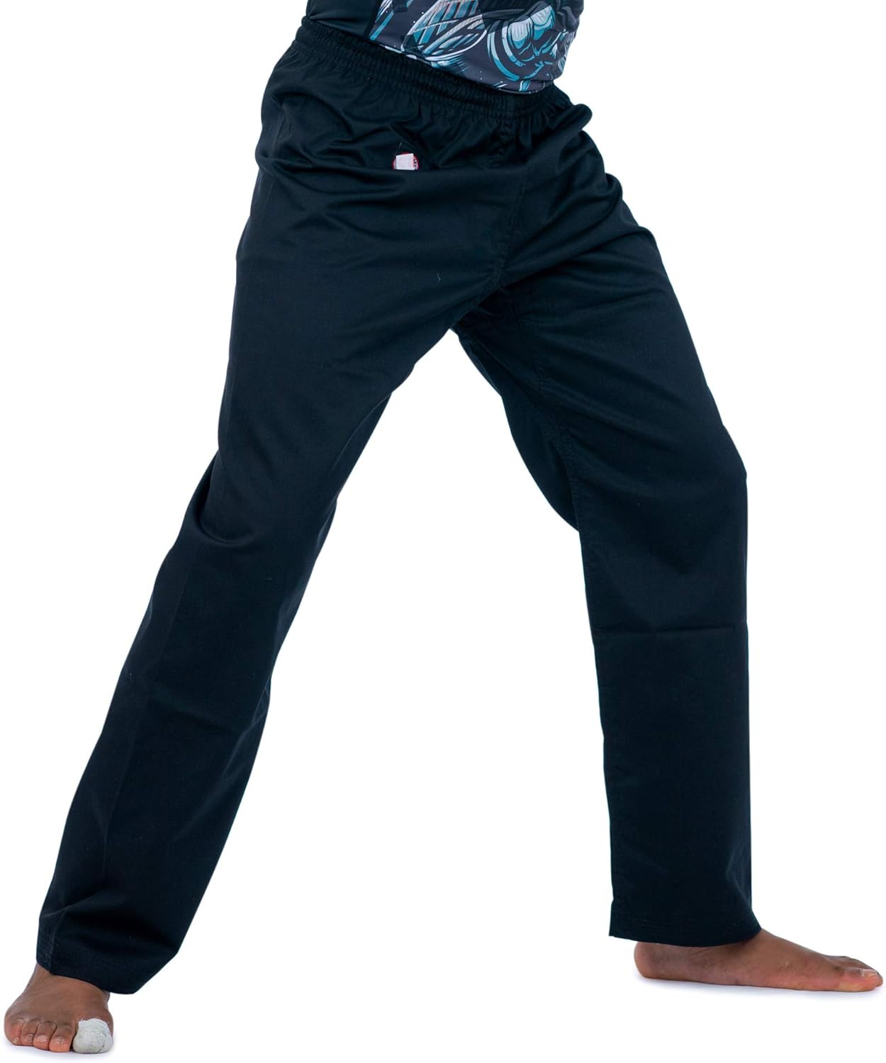 Ronin Karate Pants Poly/Cotton Light Weight Martial Arts Pants with Elastic Waist - Image 3