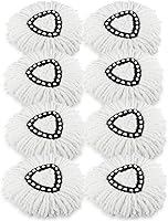 Vista 10 de Paquete de 2 cabezales de repuesto para trapeador giratorio compatibles con la mopa giratoria Ocedar EasyWring, cabezales de repuesto de trapeador