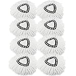 (Pack of 8) Spin Mop Heads Replacements Mop Refill Compatible with Ocedar 1-Tank Easywring Spinning Mop Replace Head