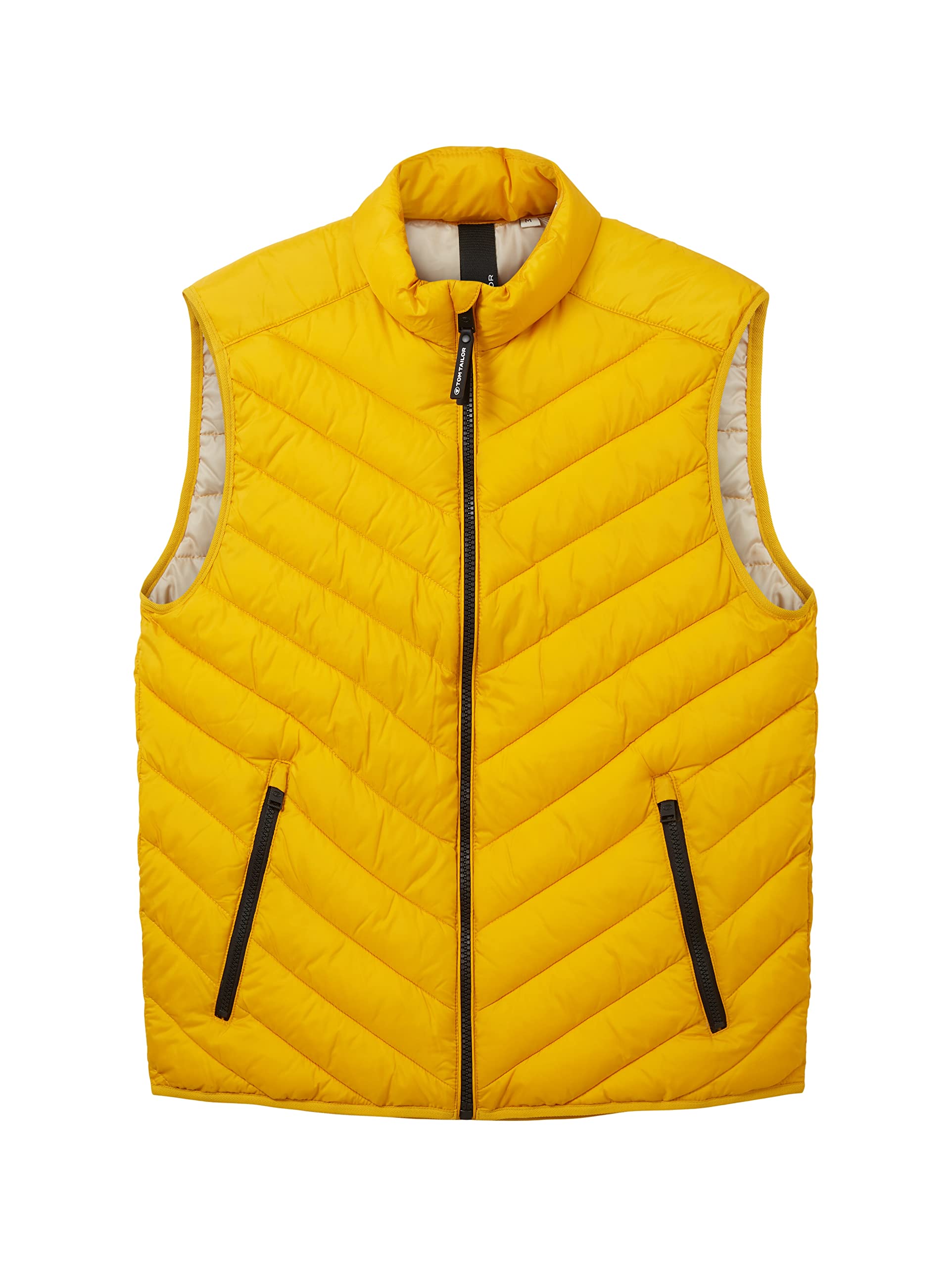 TOM TAILOR Chaleco Acolchado Ligero con Cuello Alto Hecho de Poliéster Reciclado Hombre