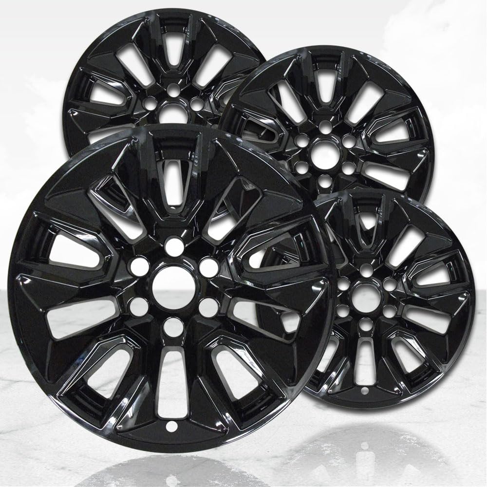 Upgrade Your Auto 20" 4pc Gloss Black Wheel Skins (Set of 4) for Chevrolet Silverado 1500 2019-2021