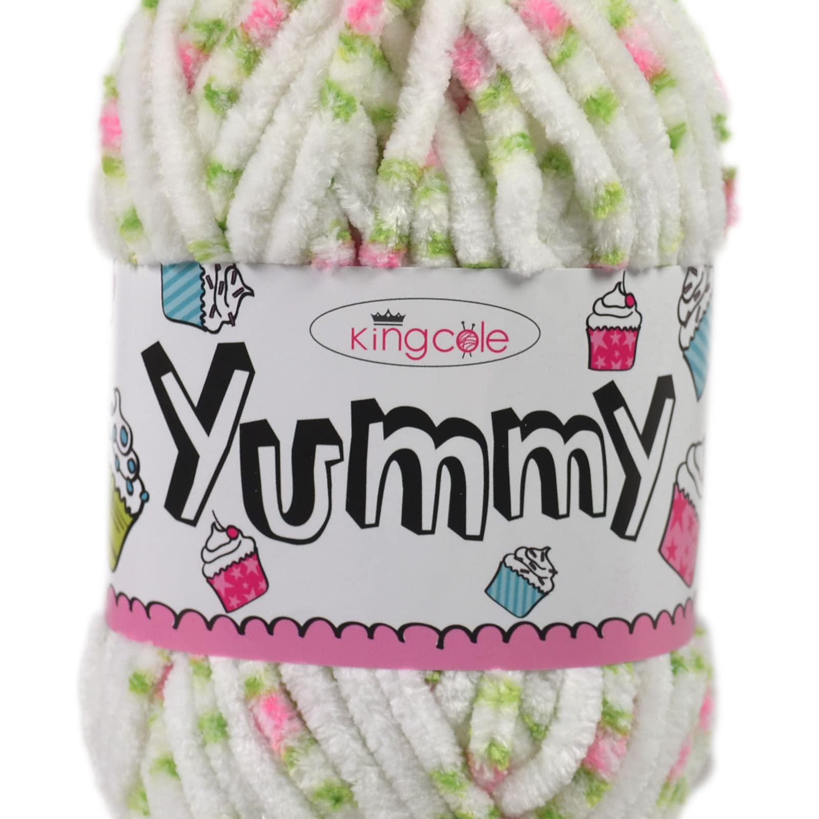 King Cole 1274746 Yummy Pink Rose Yarn - 120M, 50g