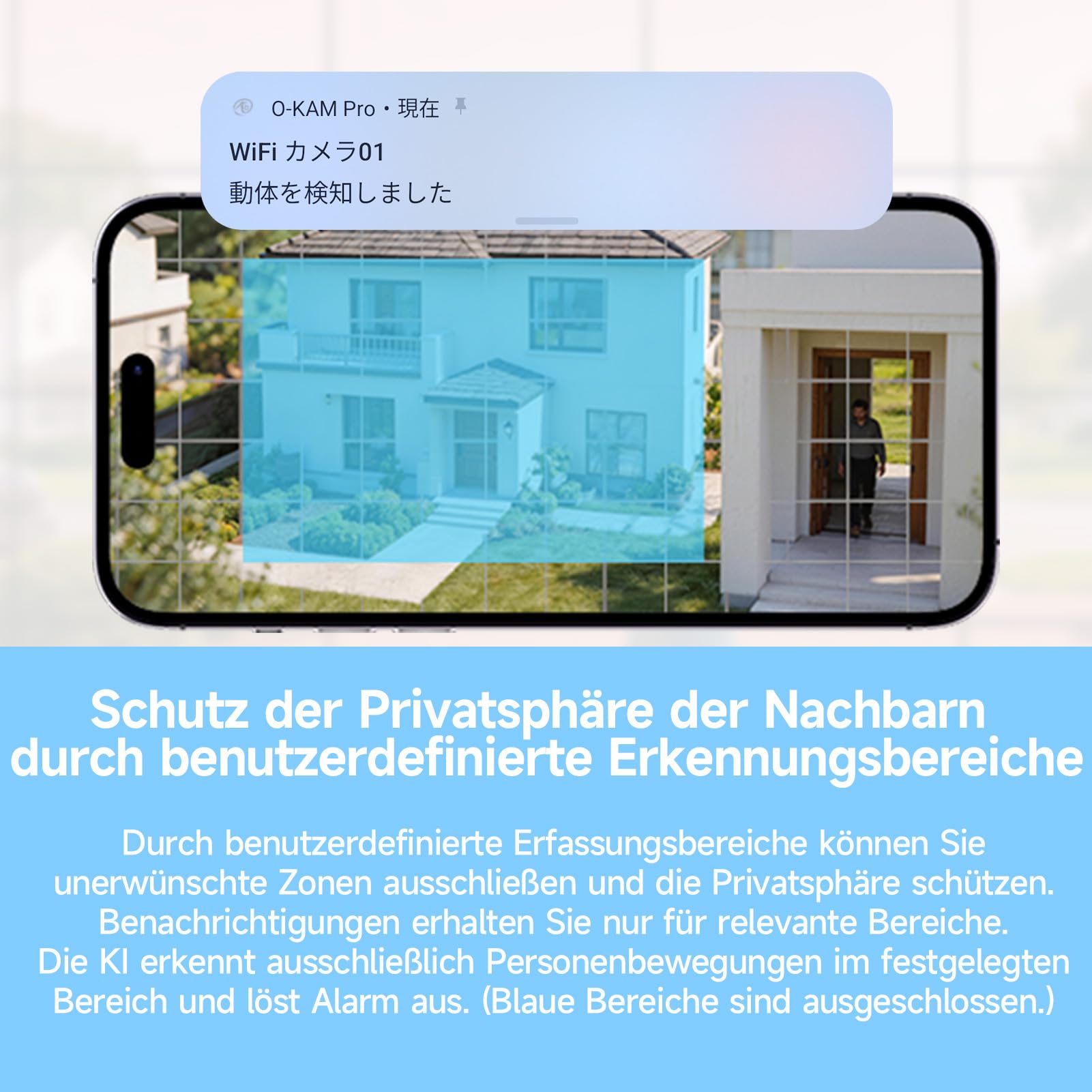 fanxiang 3MP 2K HD Fenster Kamera, WiFi & Bluetooth Überwachungskamera | Innen, Farb-Nachtsicht, 24/7-Aufnahme, Bewegungsmelder, Zwei-Wege Audio, Live Übertragung Handy, RTSP/ONVIF Unterstützung