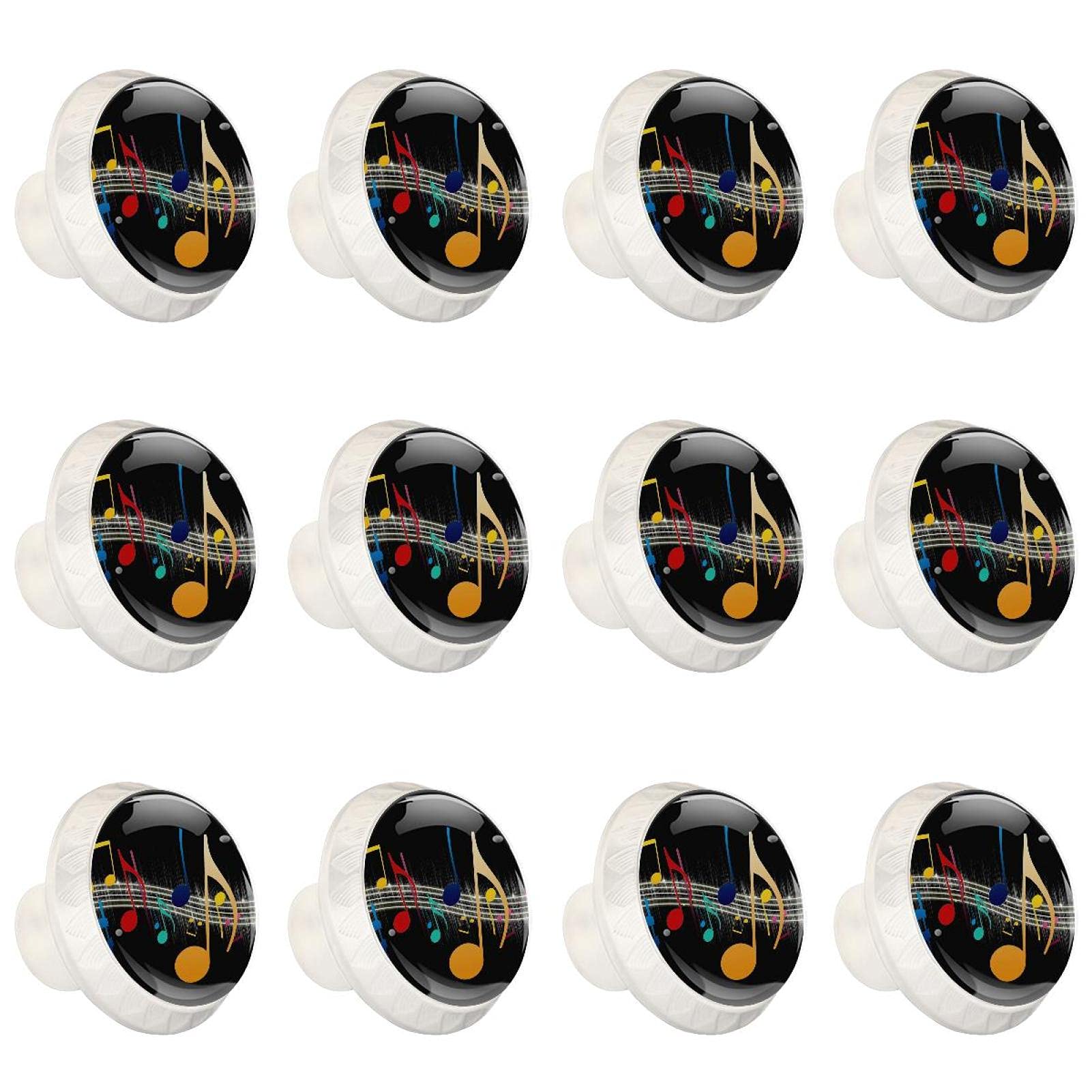 Boutons de quincaillerie d'armoire colorés lot de 12 poignées de commode