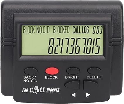 Call Blocker for Landline Phones, Touch Number Block Device, Block Unwanted Robocalls and Nuisance Calls, 2000 Groups Blacklists
