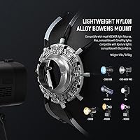 Vista 6 de NEEWER 22"/55cm Octagonal Softbox, Quick Release Bowens Mount Softbox with Honeycomb Grid, Light Diffusers, Bag for RGB CB60 CB60B CB200B MS60B