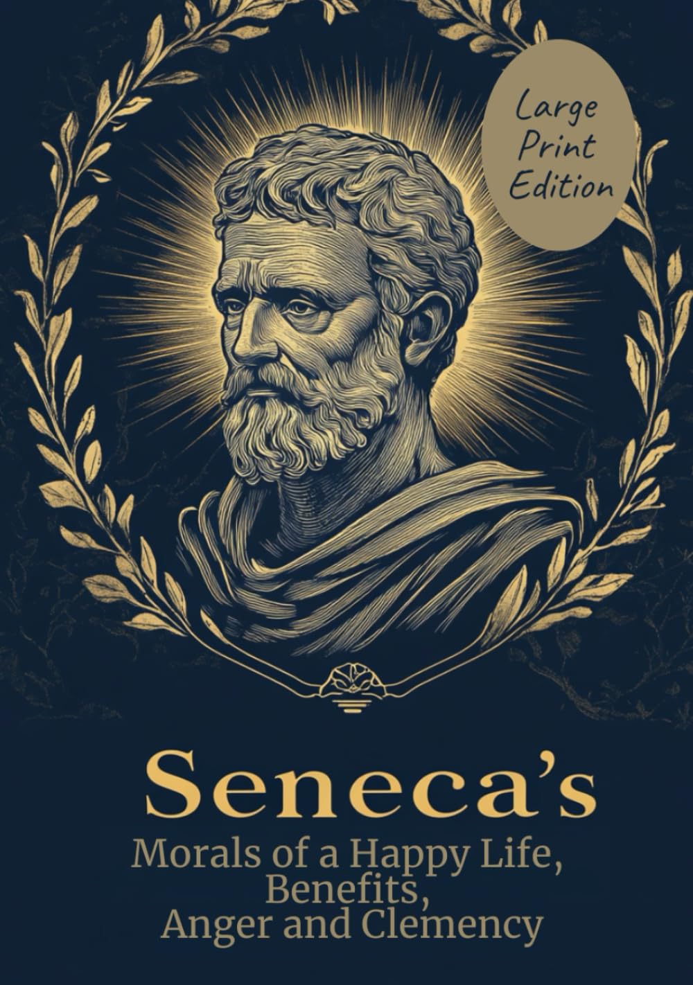 Seneca's Morals of a Happy Life, Benefits, Anger and Clemency (Large Print Edition): Stoic philosophy for modern life: timeless wisdom on ... mastery, ethical living, and inner peace