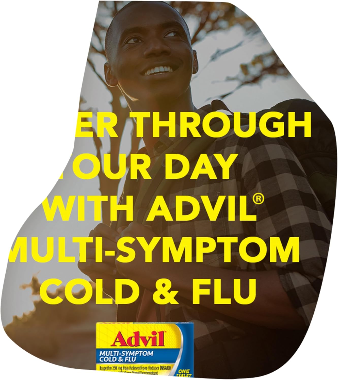 Advil Multi Symptom Cold and Flu Medicine, Cold Medicine for Adults with Ibuprofen, Phenylephrine HCL and Chlorpheniramine Maleate - 50 Coated Tablets