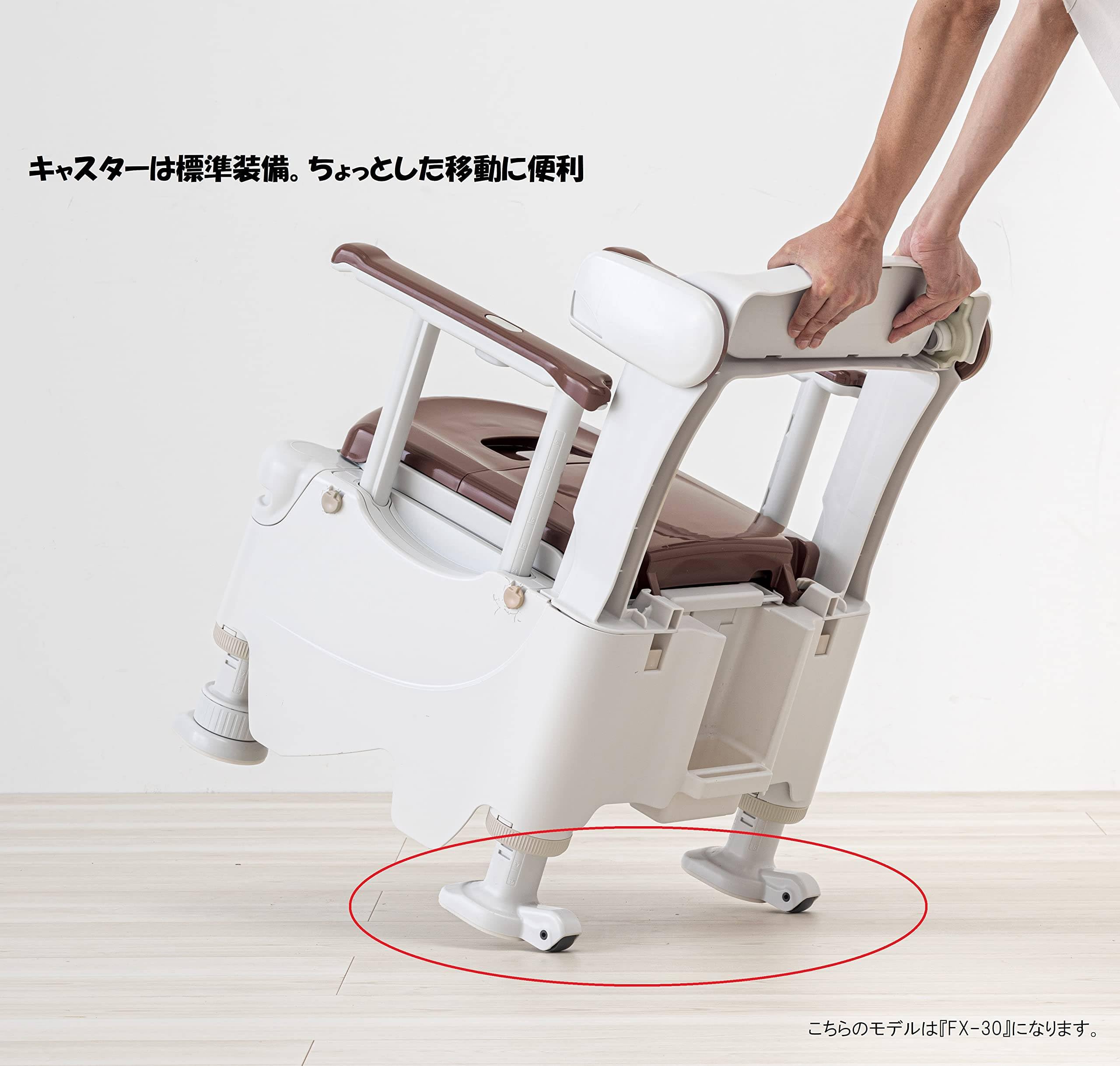 Amazon.co.jp: ポータブルトイレ FX-30S らくゾウくん 標準便座 アース