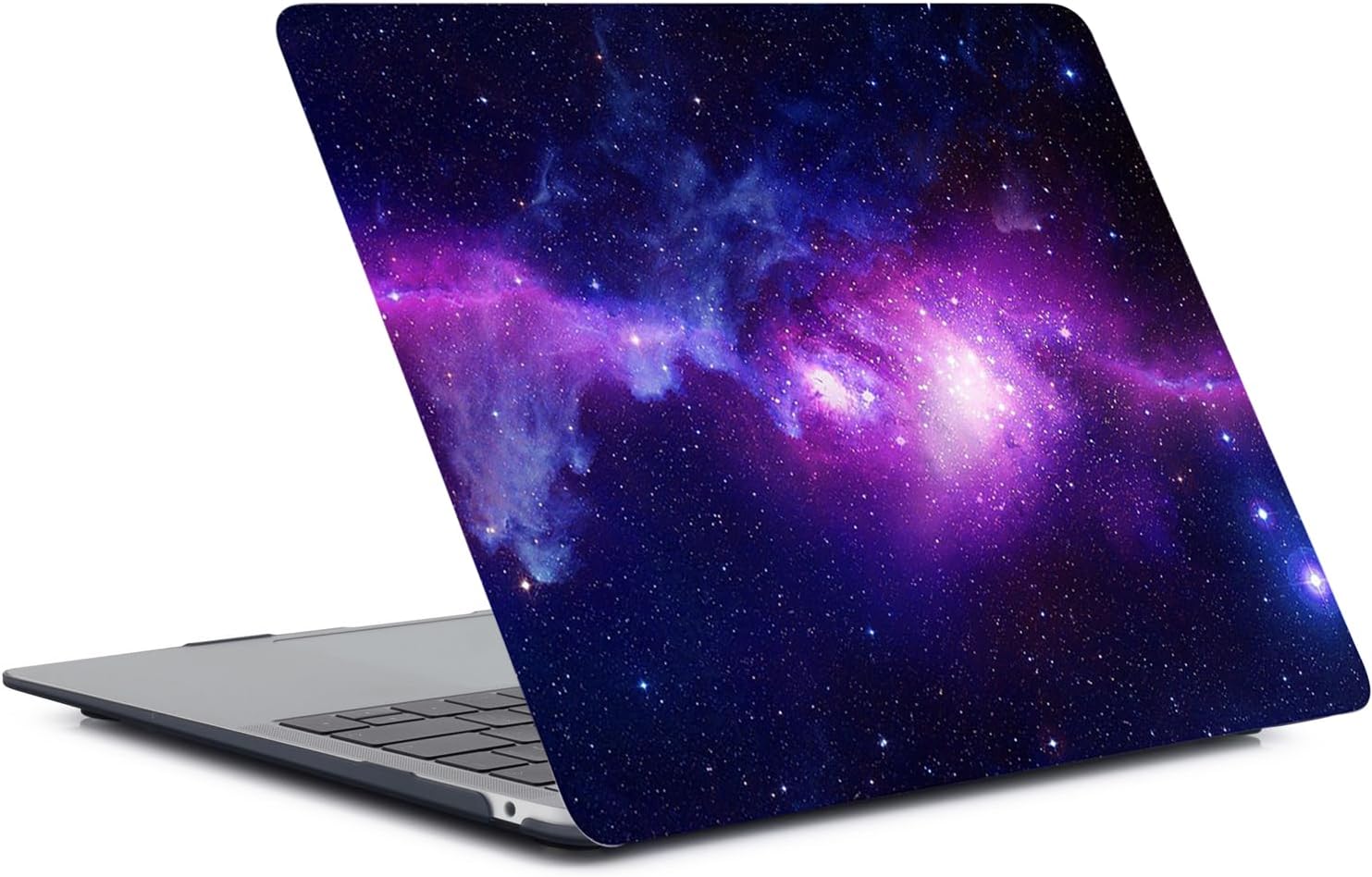 Compatible with MacBook Pro 15 inch Case with Touch Bar and Touch ID 2019 2018 2017 2016 Release Model A1707 A1990, Plastic Protective Matt Hard Shell Case Cover & Keyboard Cover, Purple Galaxy - Image 3