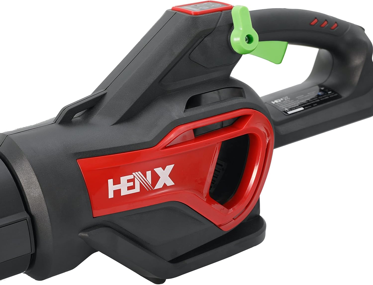 Samping view of Henx Leaf Blower showing handle and body