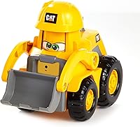 Vista 6 de CAT Juguetes de Construcción, Bulldozer de Compañeros de Construcción Junior Crew, Vehículo Educativo Preescolar con Sonidos Vroom para Niños y Cara