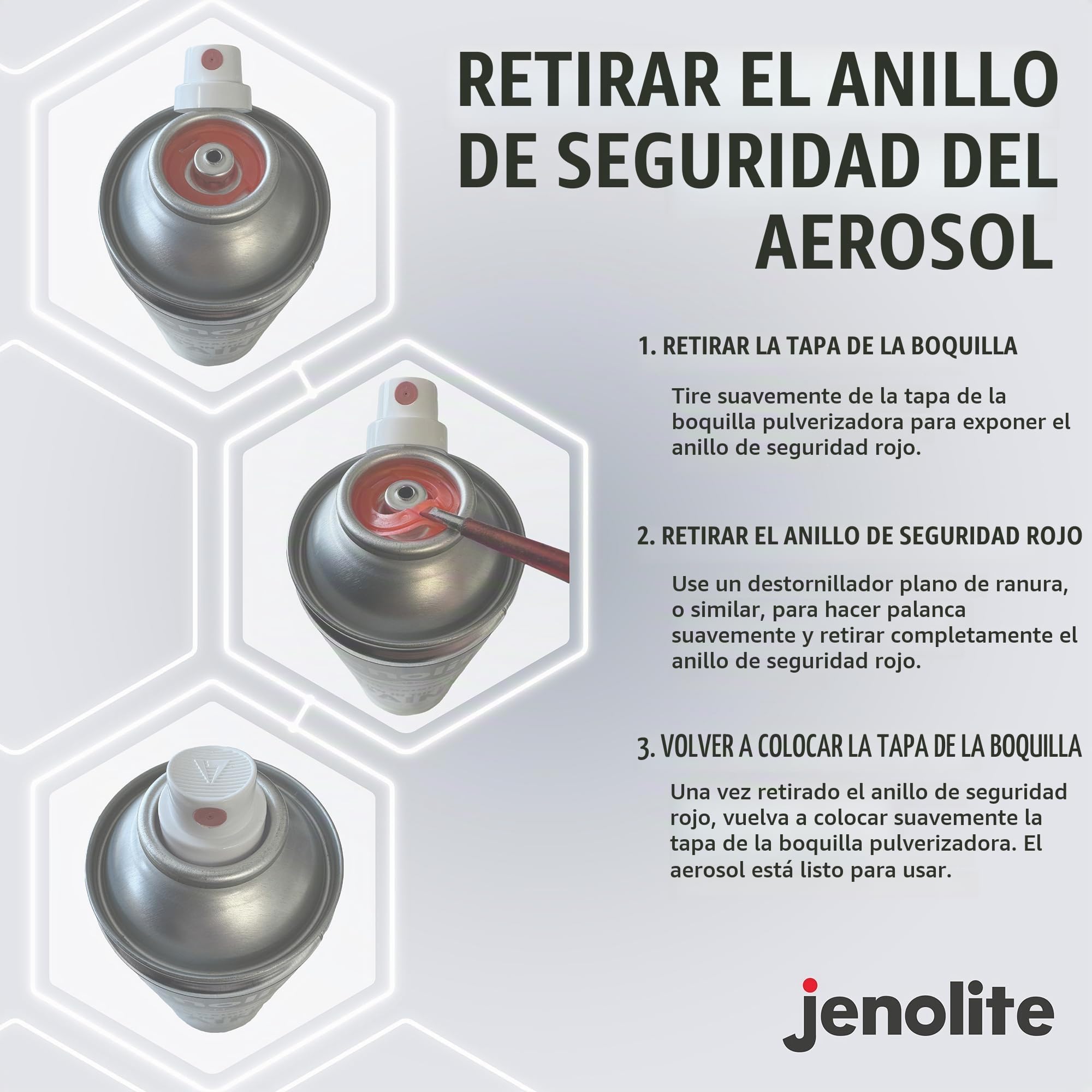 JENOLITE Pintura en aerosol de zinc brillante galvanizado | PLATA |Imprimación y capa superior todo en uno | Protección superior contra el óxido y la corrosión | 3 x 500ml