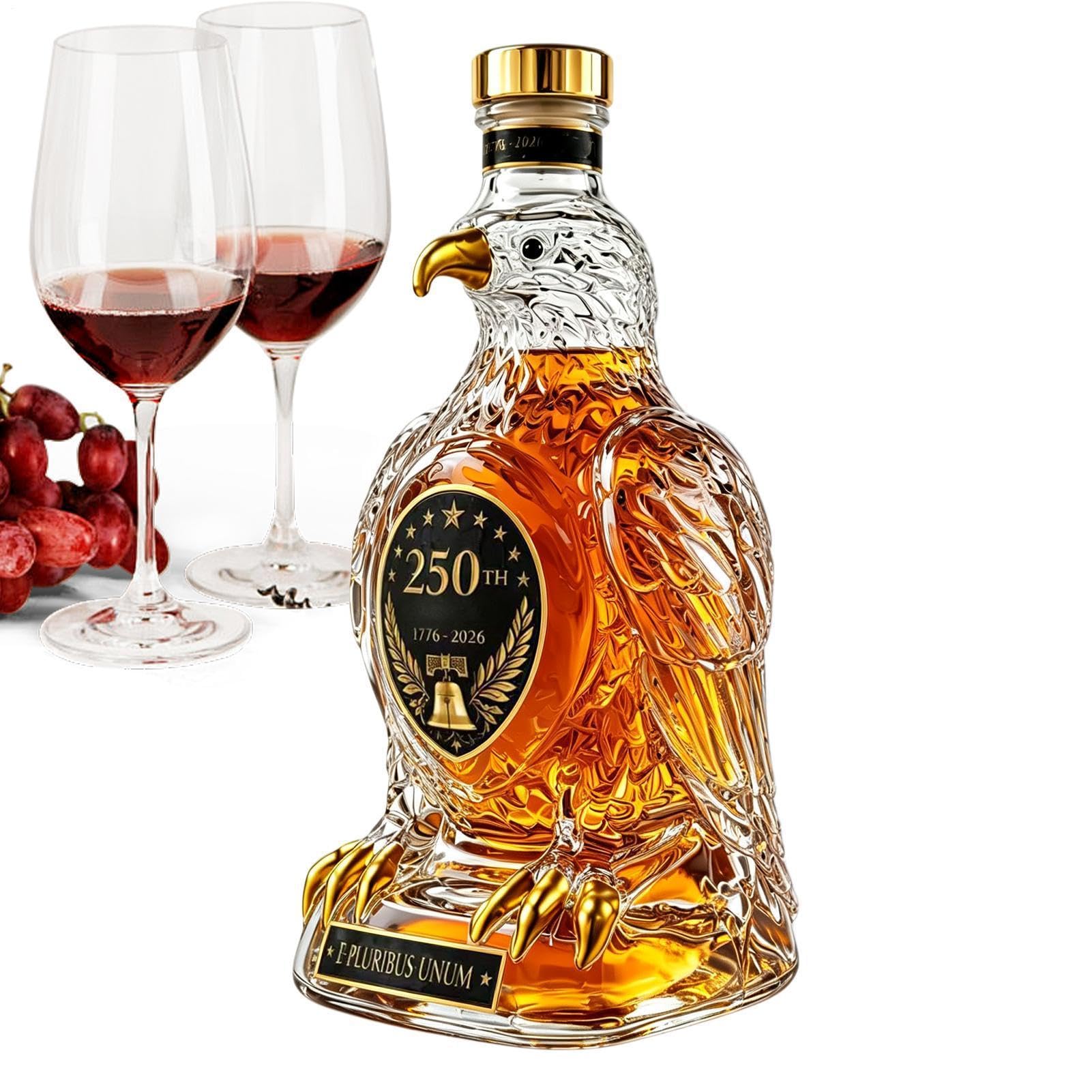 Botella de whisky para vino en reuniones familiares y barbacoas