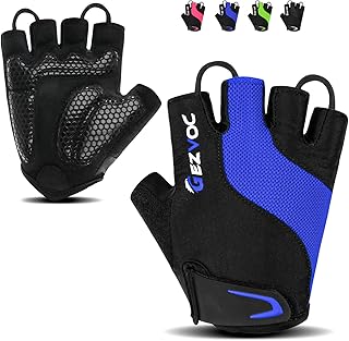 GEZVOC Cycling Gloves Bike Gloves Biking Gloves for Men Women with Shock-Absorbing Pad, Extra Grip,Flexible and Comfortabl...
