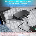 12 in 1 Surface Dock (2*HDMI +VGA), Microsoft Surface pro Docking Station Triple Display for Surface Pro 8/X/7/6/5/4/3,Laptop 4/3/2/go, Surface Book 3/2, Surface Book