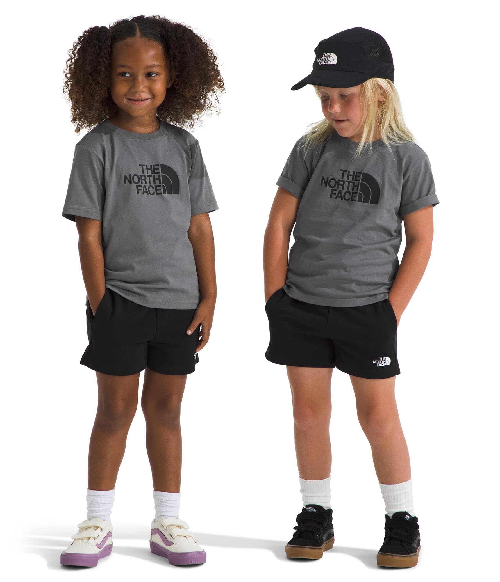 The North Face Kids Cotton Summer Set, Smoked Pearl/Tnf Black, 2 Years