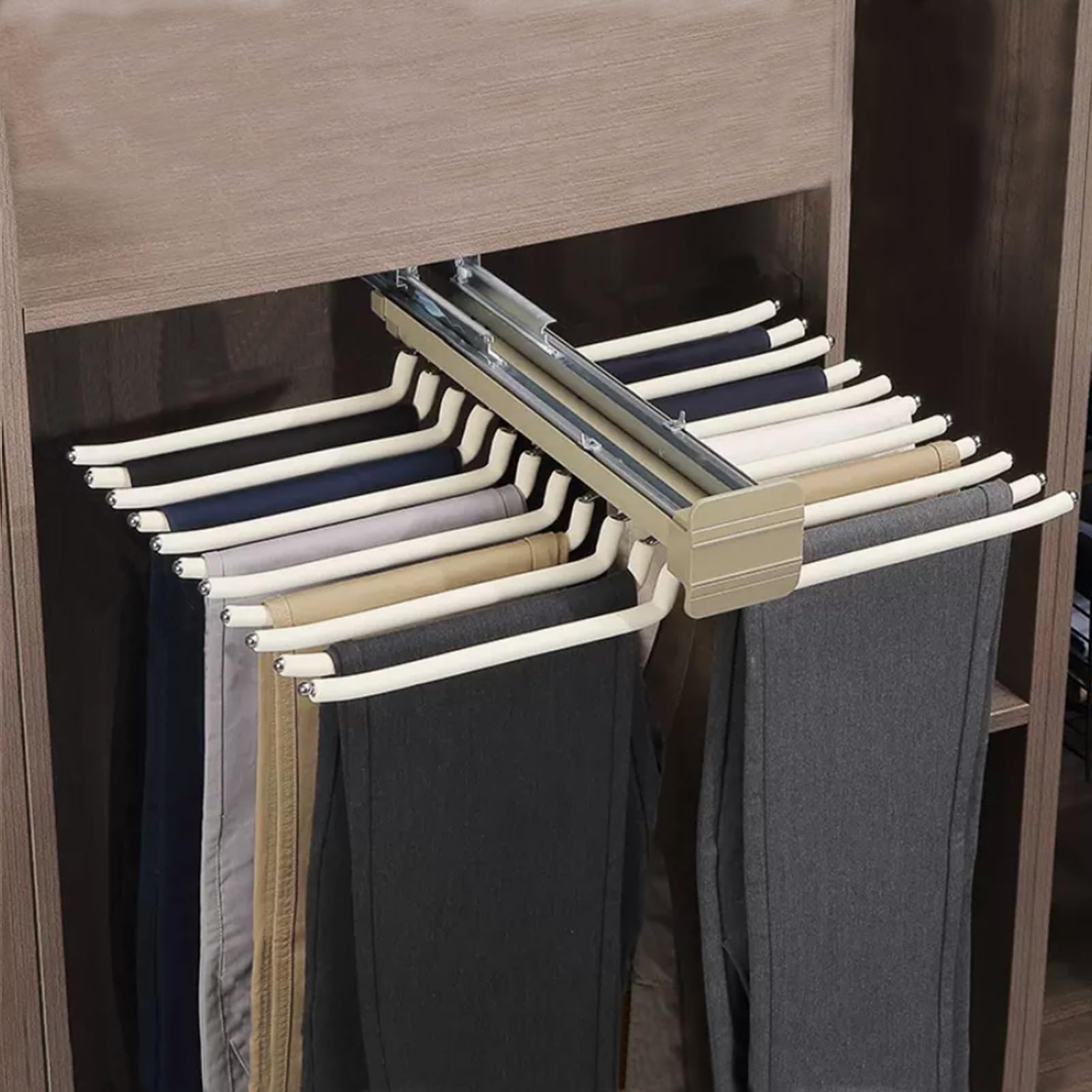 Tige de valet réglable en aluminium et dressing extensible de 30 kg