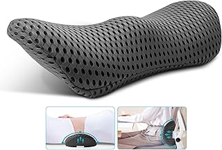 NeoCushion Lumbar Support Pillow for Office Chair,Couch,Car Seat Driver,Recliner and Bed,Neo Cushion Ergonomic Memory Foam Lumbar Pillow for Low Back Pain Relief,Lower Back Pillow for Sleeping(Black)