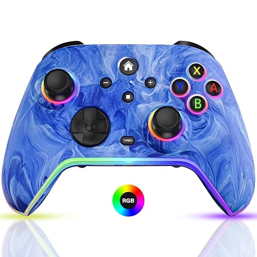 Control inalámbrico para Nintendo Switch modelo S14 azul miniatura 9