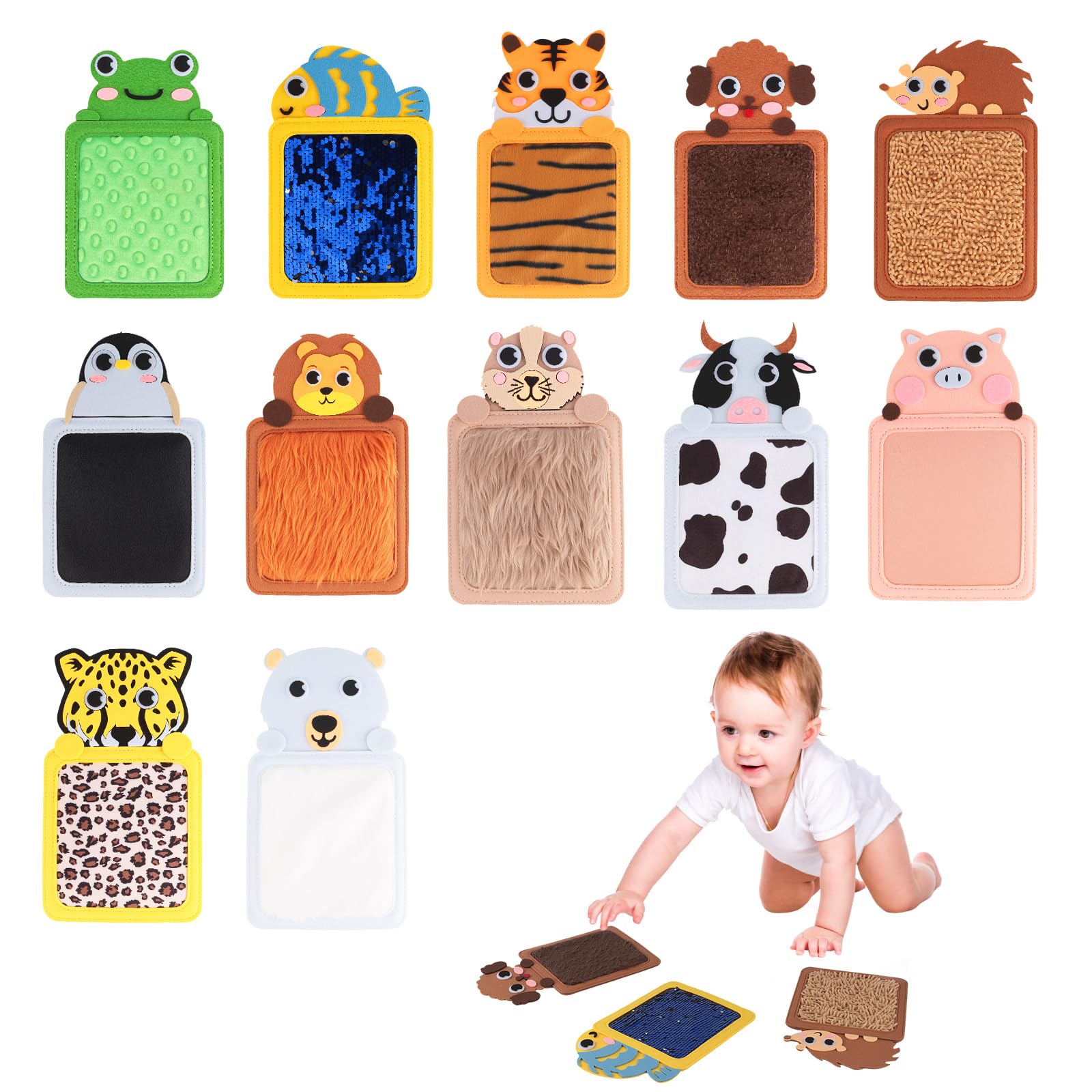12 Pcs Sensory Mats for Kids