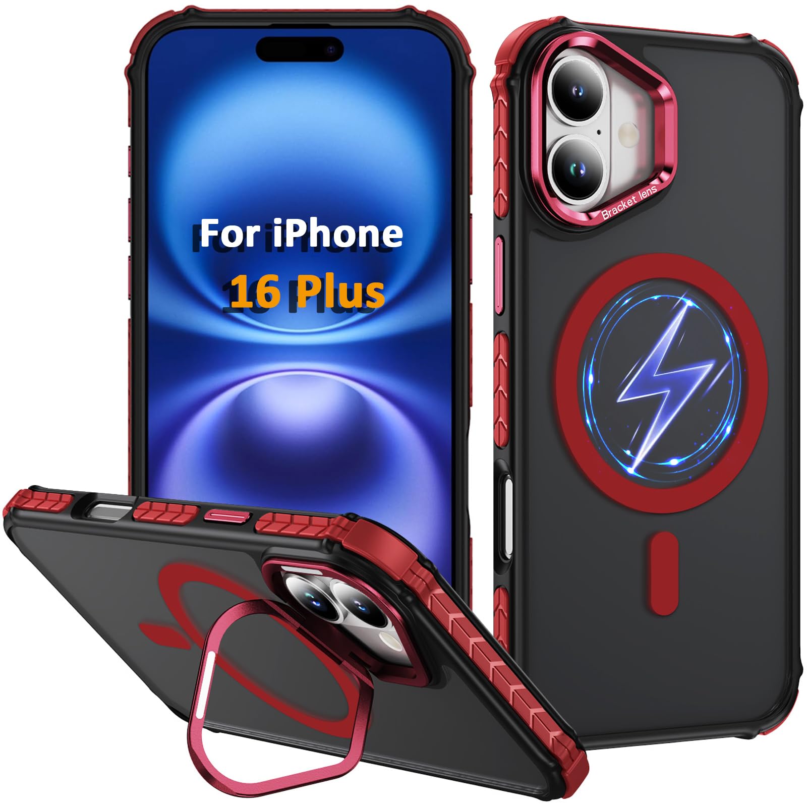 Coque de protection militaire pour iPhone 16 Plus fine et magnétique - 8
