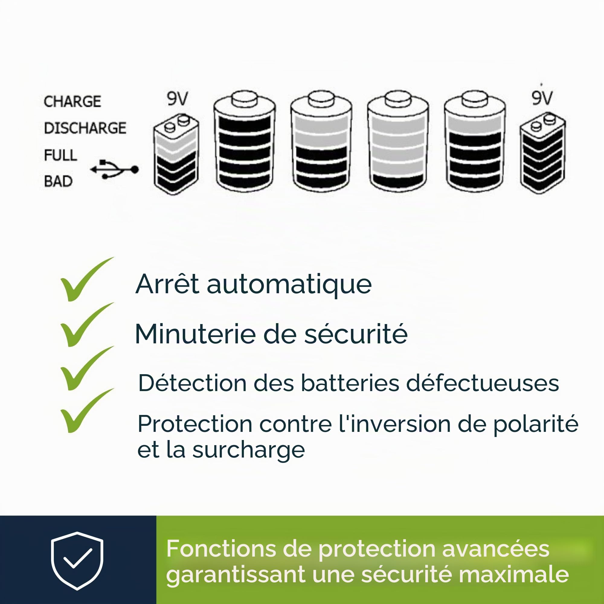 Velleman Chargeur/DÉCHARGEUR Rapide Universel pour ACCUS NIMH avec AFFICHEUR LCD ET Sortie USB
