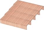 Uxcell 18 Agrafes de la couronne étroite de l'échelle 1/4" x3/8", 1000Pcs Acier galvanisé pour Pneumatique, Agrafeuse électrique, Blanc