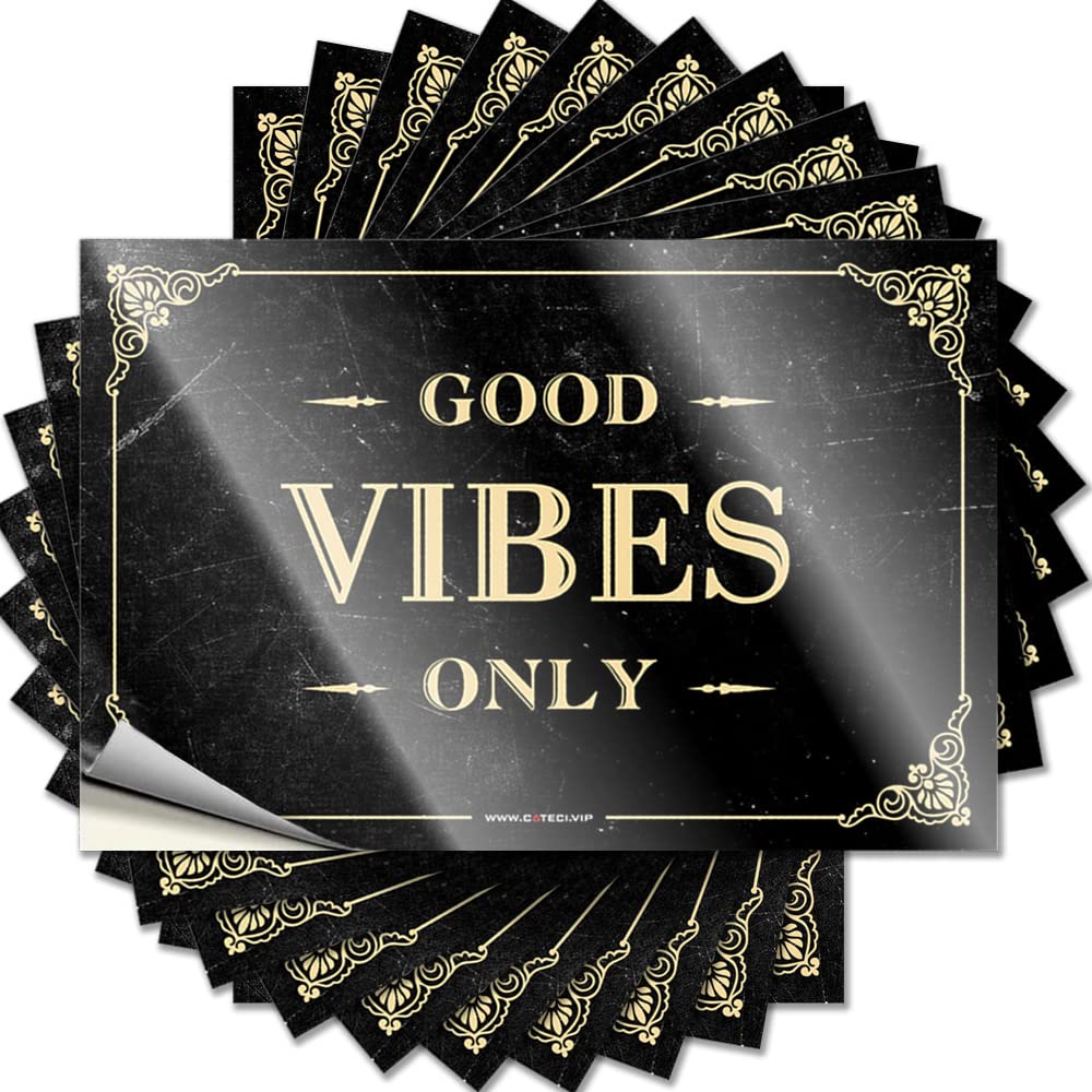 Tattoos Work Durable Vinyl - Good Vibes Only Water for Tiki Use(8X12CM)