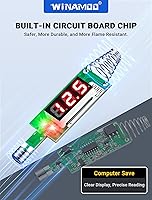 Vista 4 de Probador de Luz de Prueba Automotriz de 5-90V Probador de Circuito LED Digital con Pantalla de Voltaje, Probador de Voltaje Bidireccional