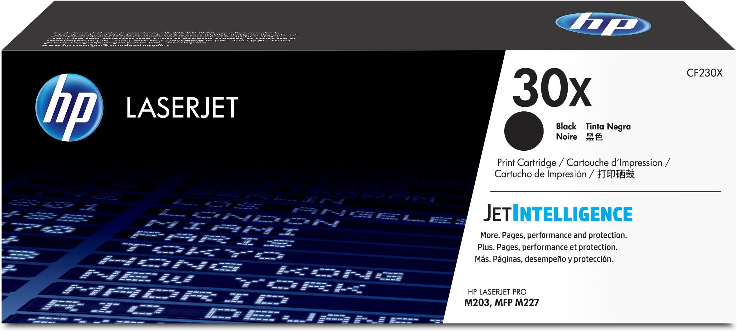 HP CF230X 30X High Yield Original LaserJet Toner Cartridge, Black, Single Pack