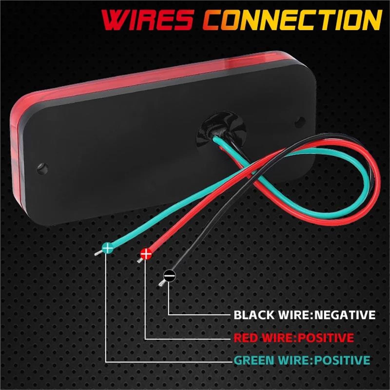 Freccia Auto Luce Di Segnalazione Laterale A LED Rossa/gialla Per Rimorchio, Autocarro, Roulotte, Autobus, Camion, 12 V-24 V Indicatore Laterale(4pcs Red)