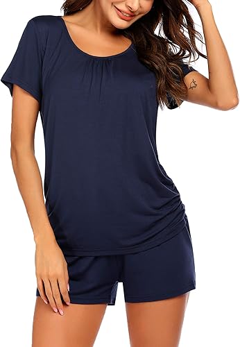 Miniatura 4 de Ekouaer Pijamas de lactancia para mujer, pijamas de lactancia materna, ropa de dormir suave, posparto, ropa de embarazo