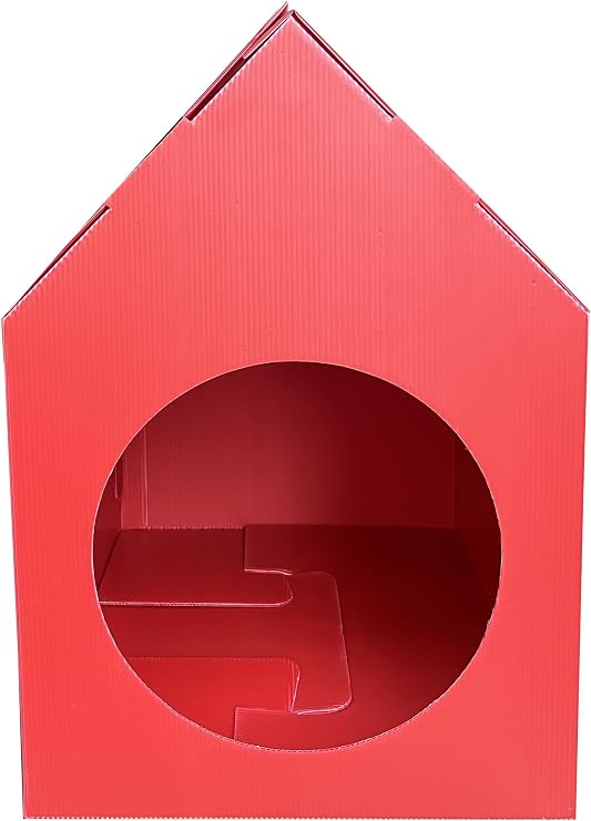 Plastic Cat House, Folding, Light, Economic, Water Resistant, For Stray Animals And Cats