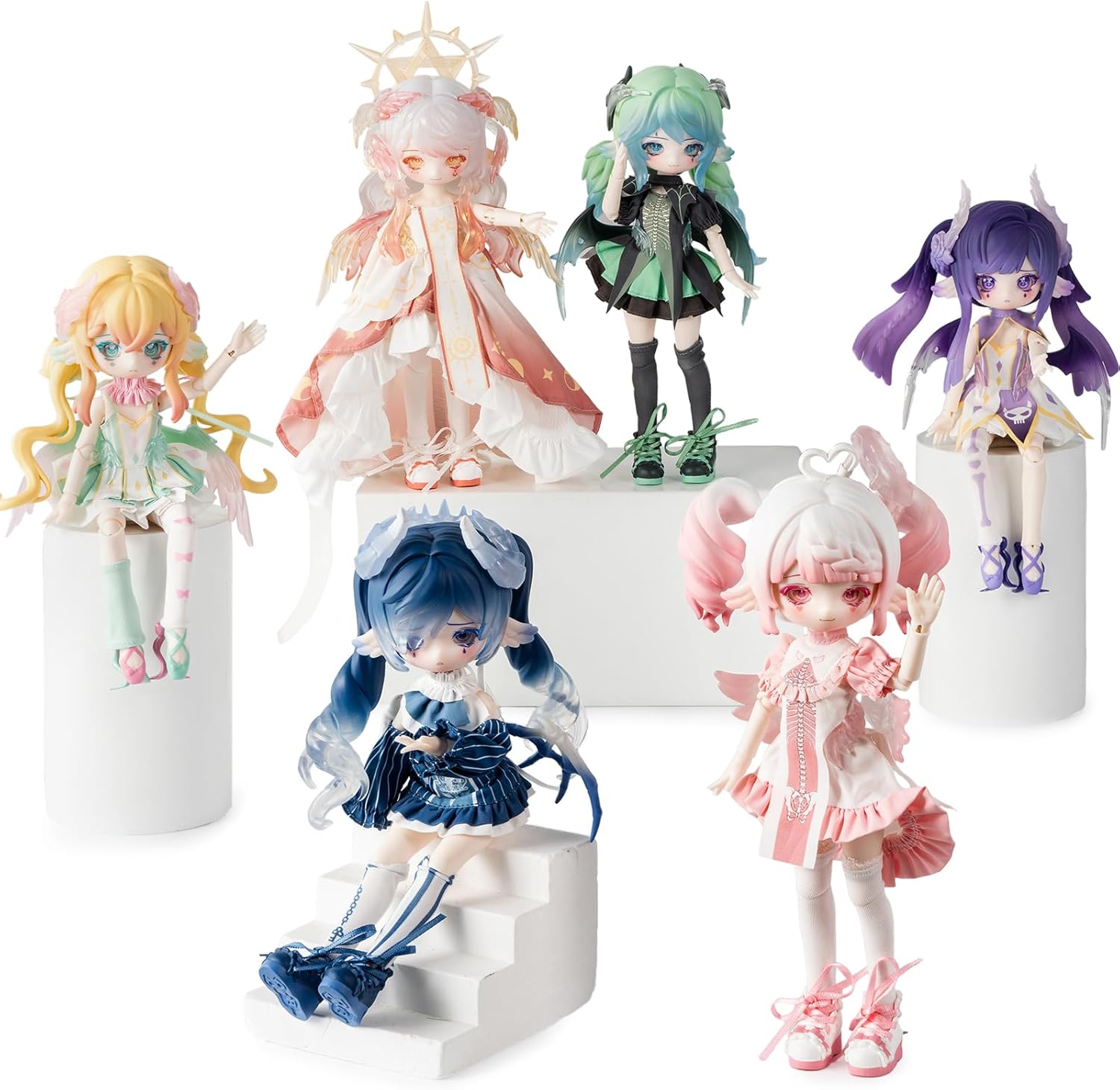 BEEMAI Luluya Symphonic Poem Series Single Box (Contains 1 Figure), 1/8 BJD Blind Box Cute Figures Collectibles Birthday Gift