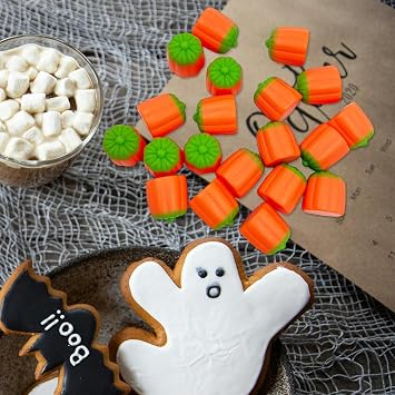 20 Pcs Fake Candy Pumpkin Resin Candy Mini Pumpkins