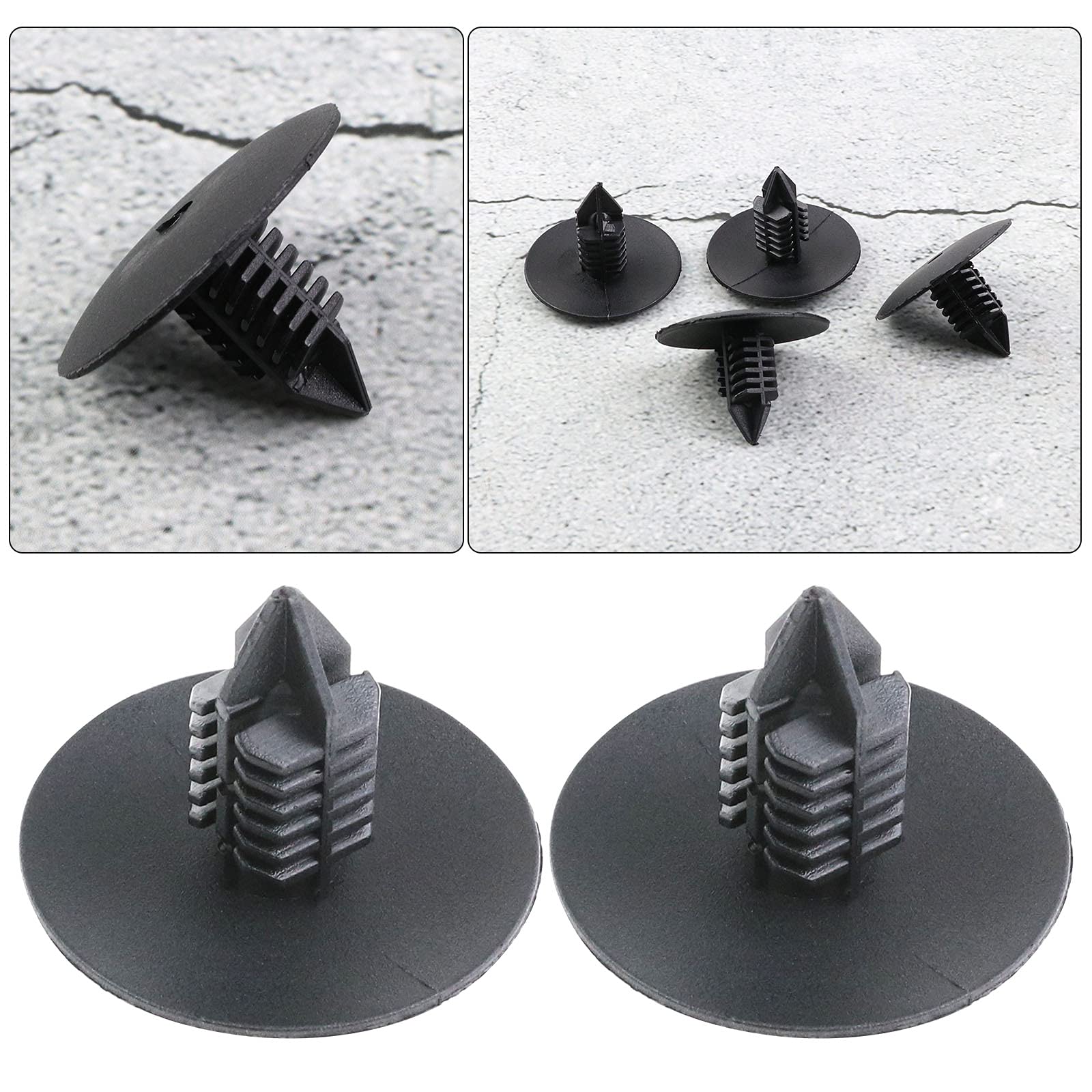 30 Clips Fixation Plaque Anti-boue Ford - Compatible Modèles Ford, Référence OE W707889S300 - En Nylon Résistant