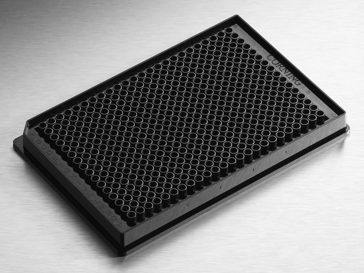 Corning 3821BC Polystyrene Flat Bottom 384 Well Not Treated Microplate With Generic Bar Code, without Lid, Nonsterile (Case of 50)