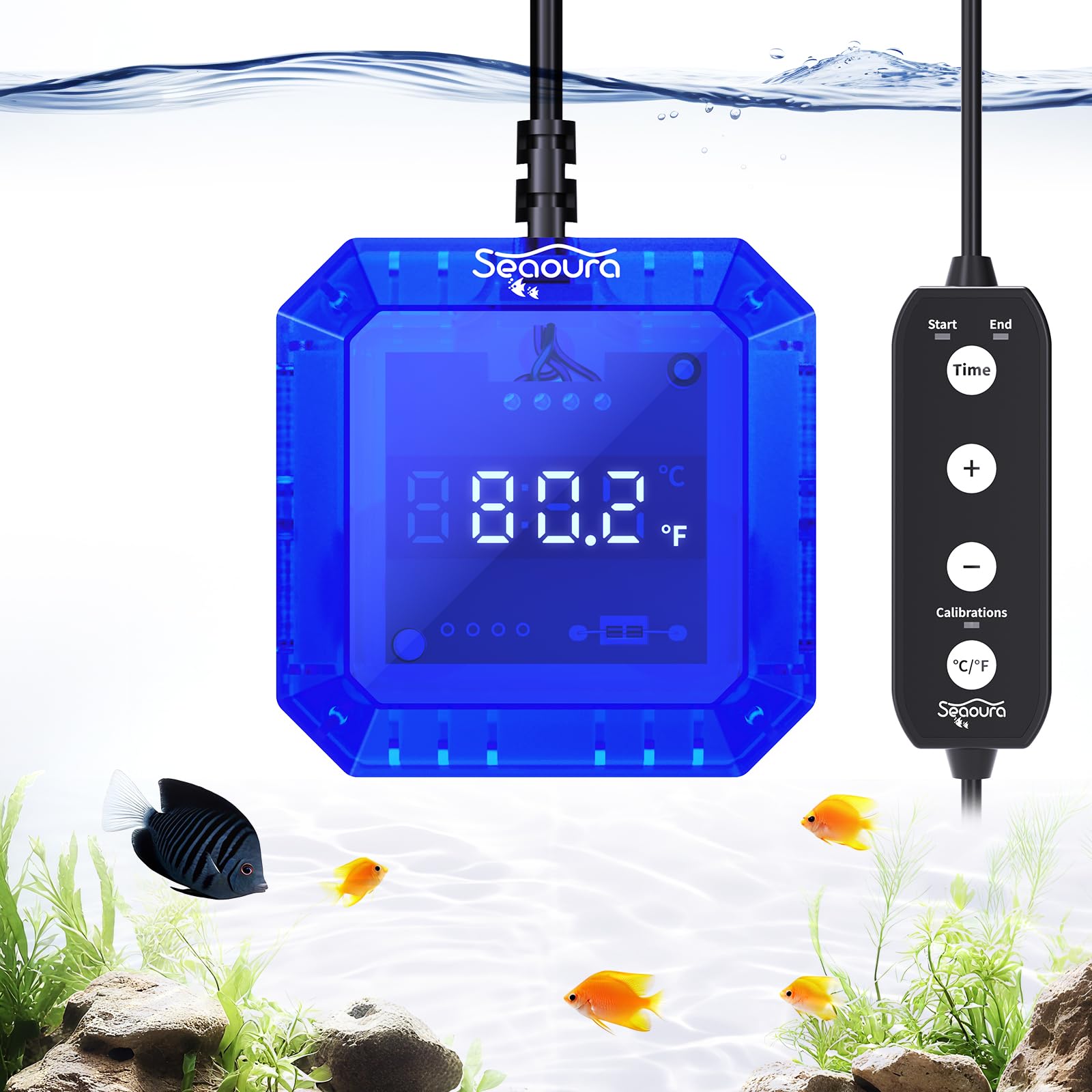 Aquarium Thermometer: Digital Submersible with USB and Accurate Gauge