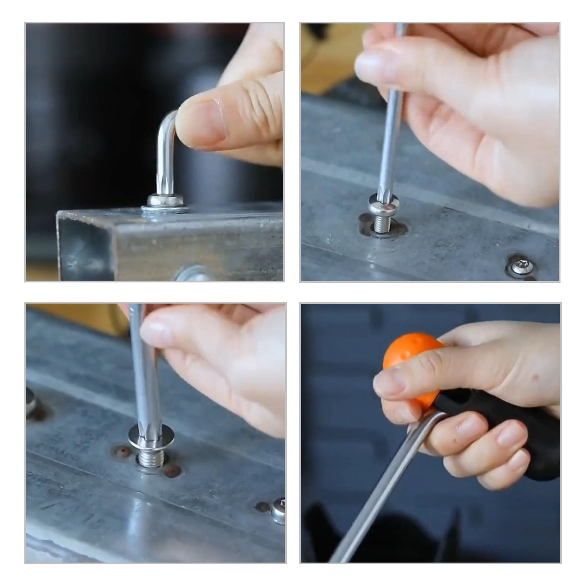 Sourcing Map T10 Inviolable Torx étoile Clé à Embout L-Forme