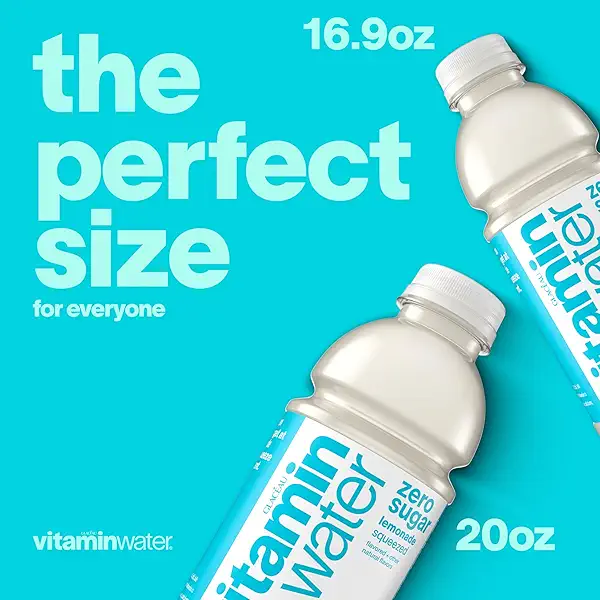 vitaminwater zero Squeezed, 16.9 fl oz, 6 Pack 6