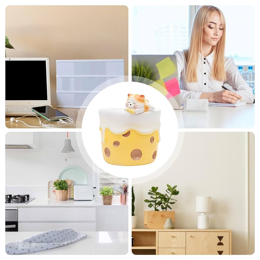 DOPHYRANIX Niedlicher Sukkulententopf Als Stiftehalter – Baum-Design, 15,2 Cm, PVC | Geschenk Für Kinder & Pflanzenfans