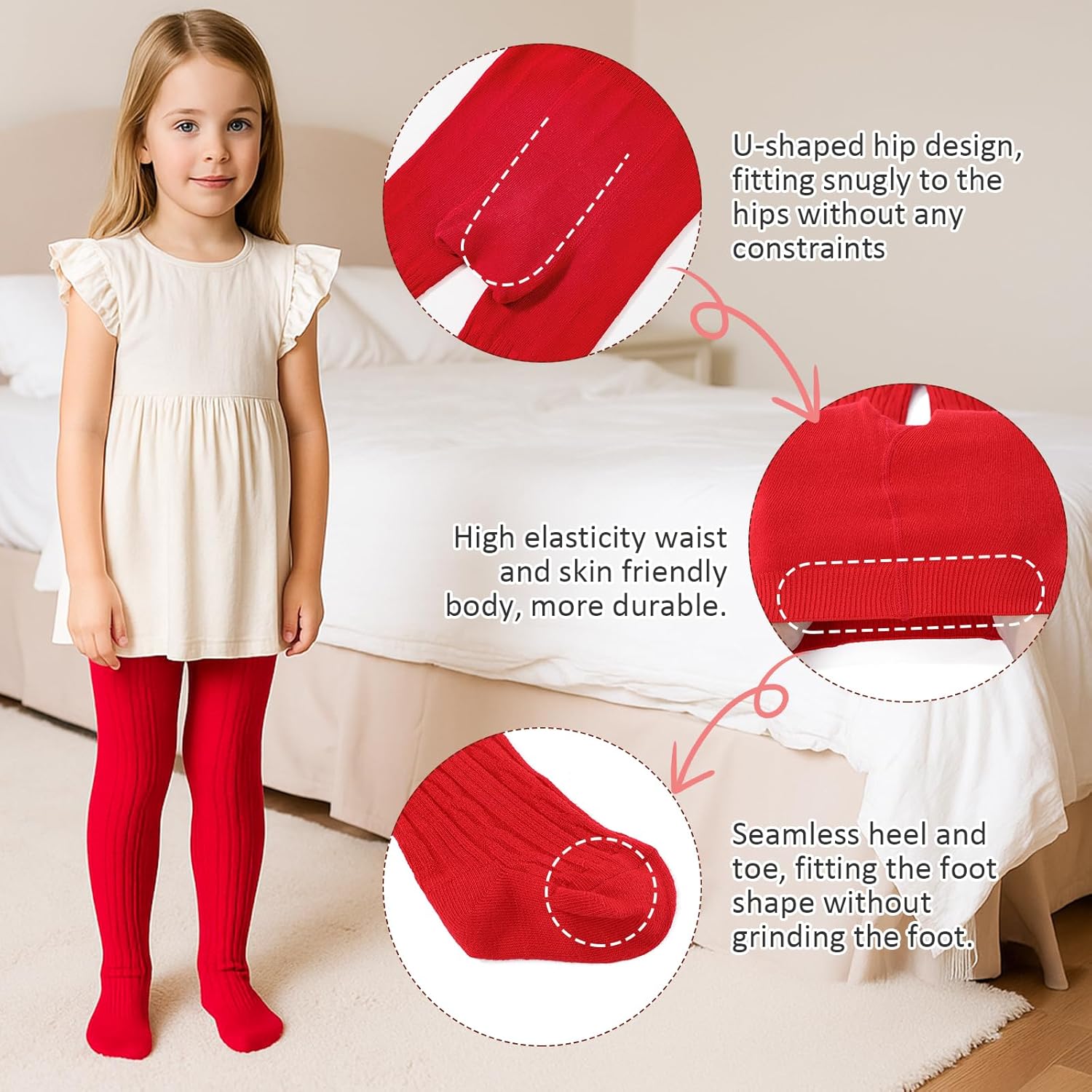 American Trends Baby Tights for Girls Cable Knit Cotton Leggings Newborn Pantyhose Soft Seamless Iinfant Stockings American Trends Baby Tights for Girls Cable Knit Cotton Leggings Newborn Pantyhose Soft Seamless Iinfant Stockings