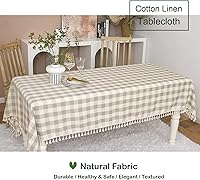 Vista 72 de Table Cloth Rectangle Table-Rustic Gingham Tablecloth Buffalo Plaid Table Cloth for Thanksgiving Christmas Kitchen Dining Room