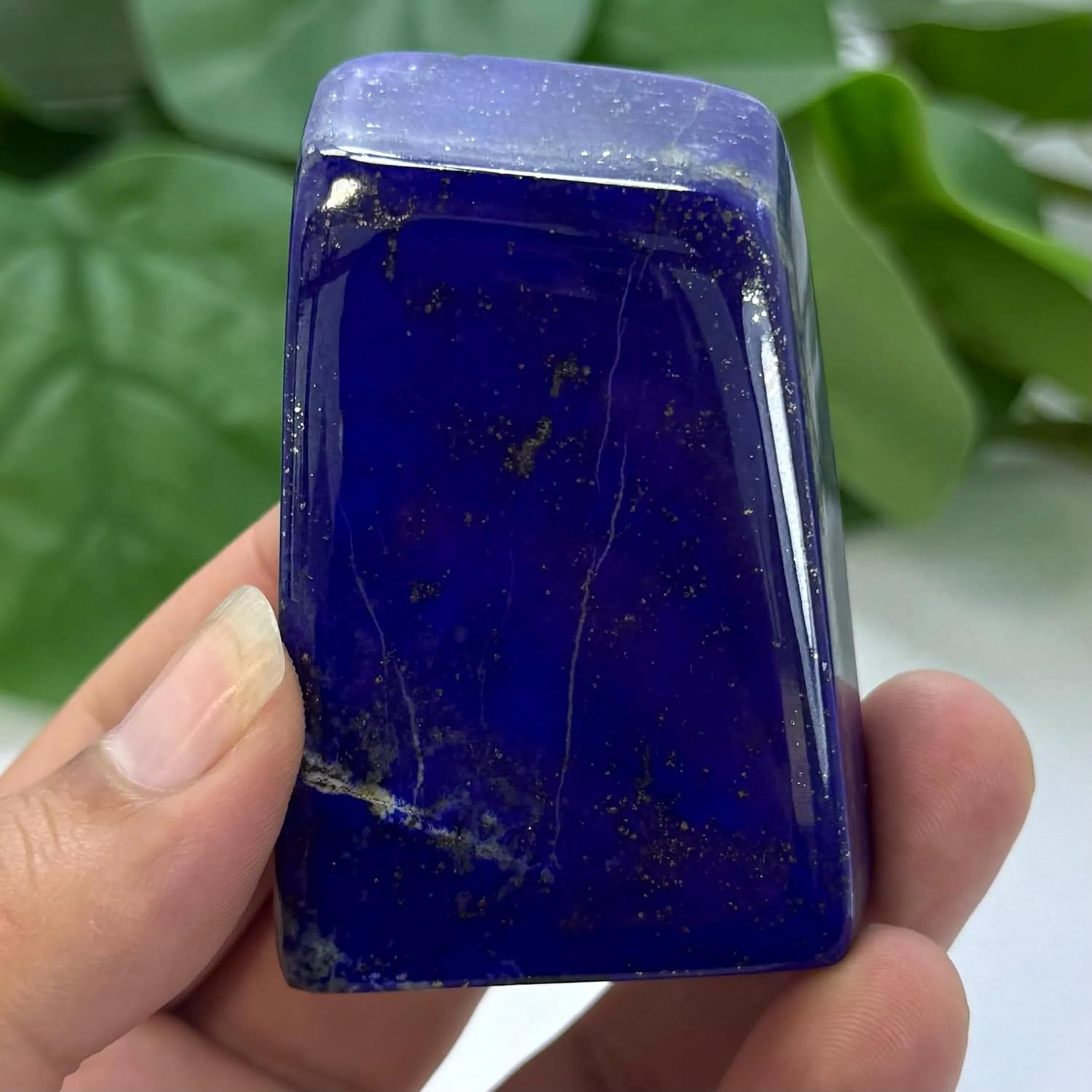 Deep Blue Lapis Lazuli Freeform Polished Stone, Lapis Lazuli Polished Free Form,